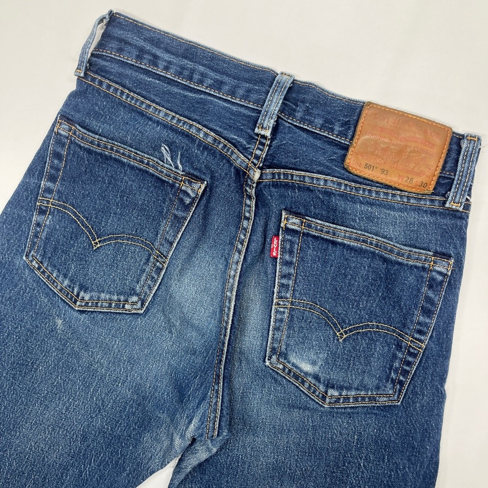 Levi's 501 '93 Straight Leg Jeans Blue 28x30 Vintage 90s Streetwear Denim
